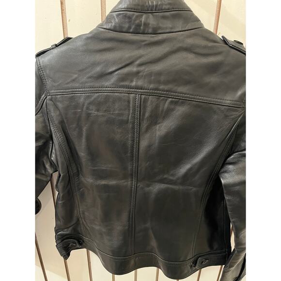 Decrum Genuine Leather Jacket Tavares Women Black - M - Picture 5 of 5